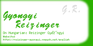 gyongyi reizinger business card